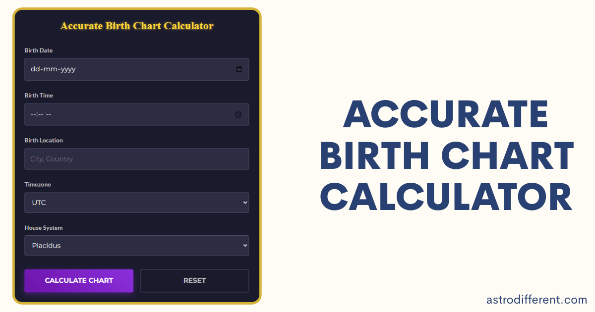 Accurate Birth Chart Calculator