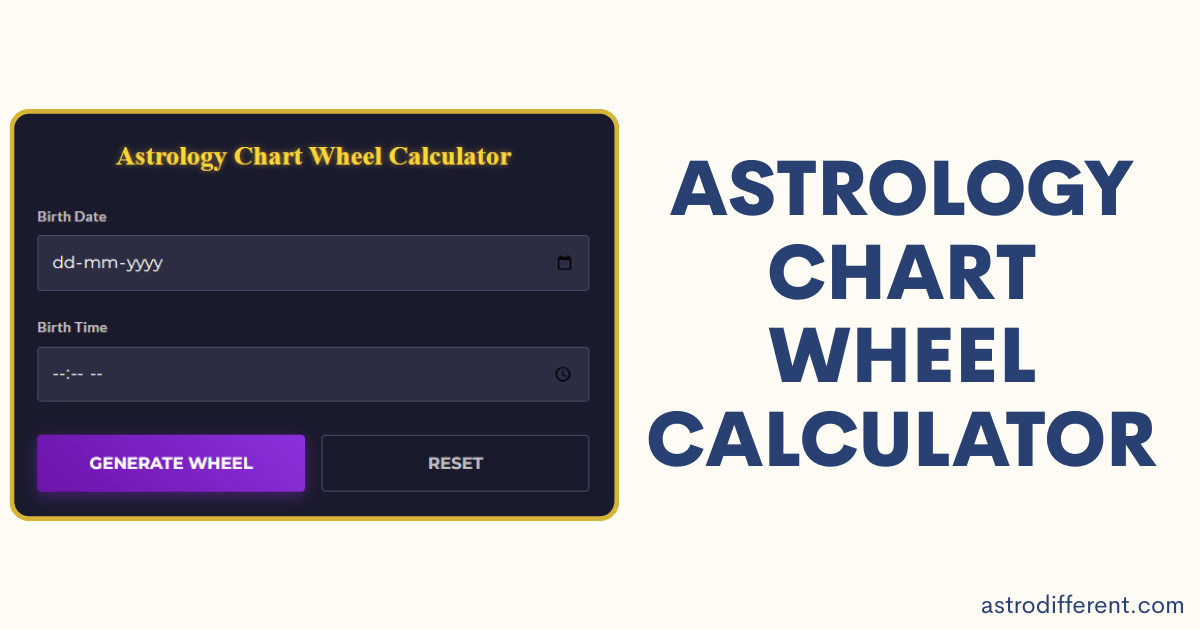 Astrology Chart Wheel Calculator