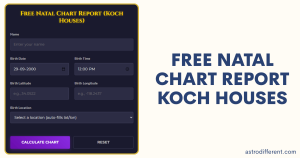 Free Natal Chart Report Koch Houses
