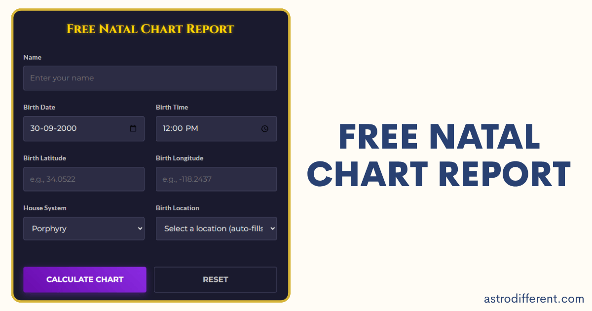 Free Natal Chart Report