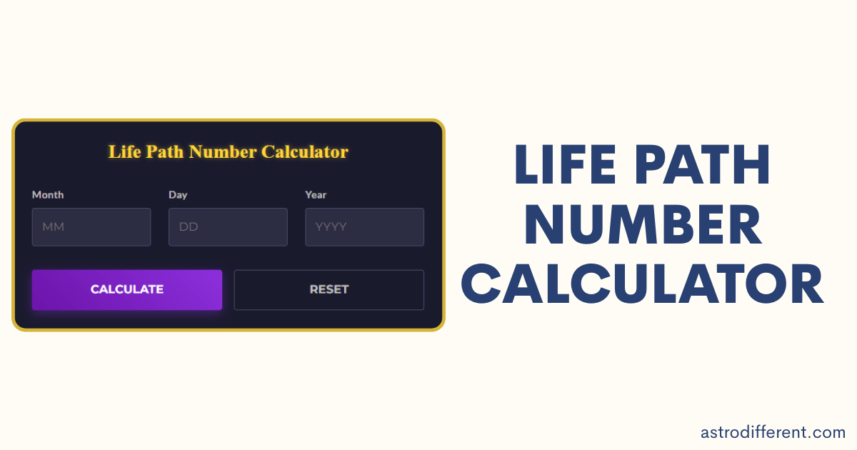 Life Path Number Calculator