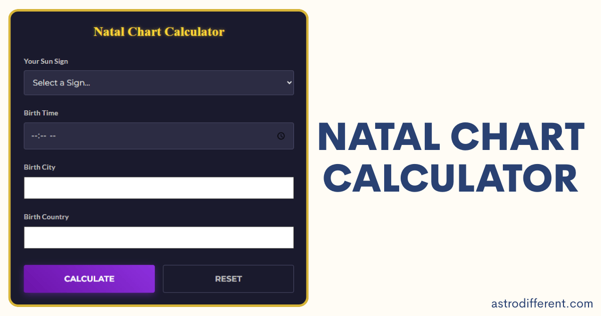 Natal Chart Calculator