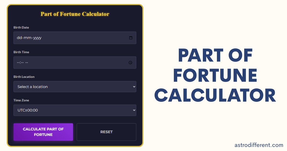 Part of Fortune Calculator