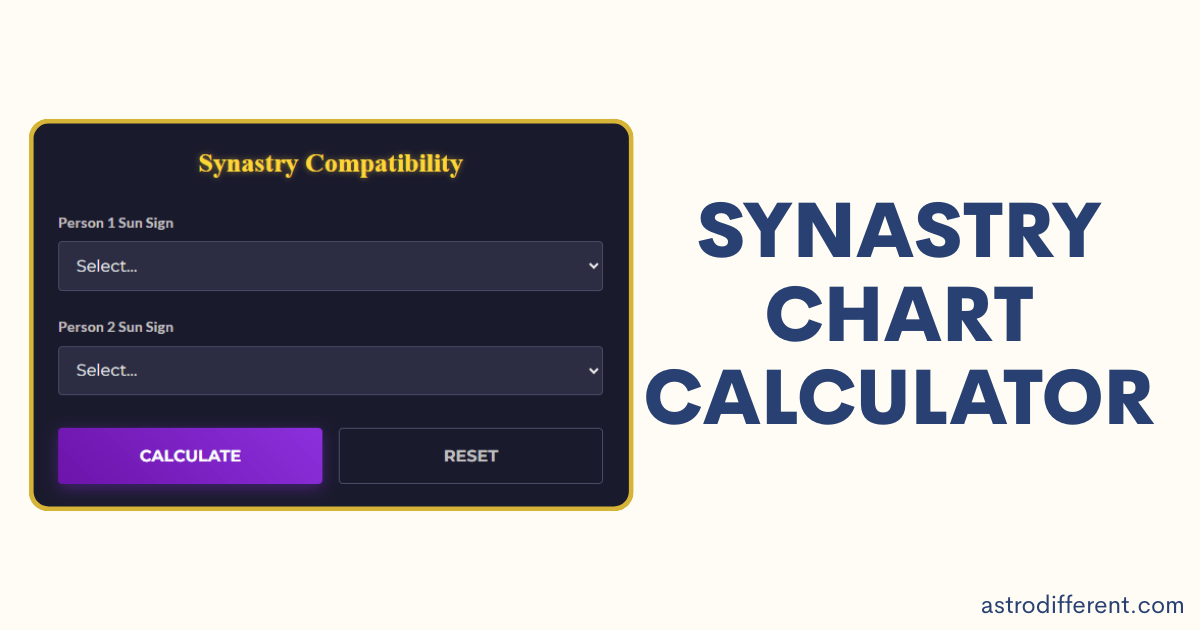Synastry Chart Calculator