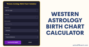 Western Astrology Birth Chart Calculator