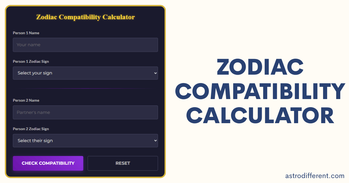 Zodiac Compatibility Calculator
