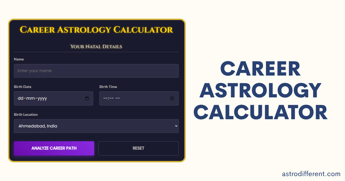 Career Astrology Calculator