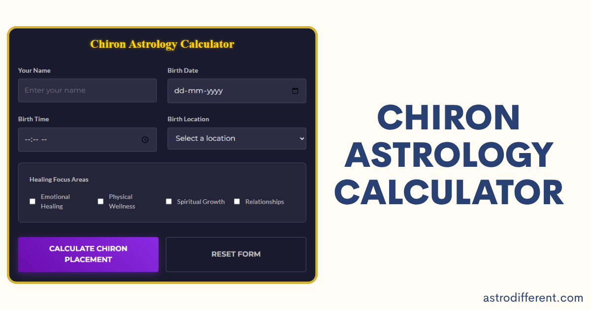 Chiron Astrology Calculator