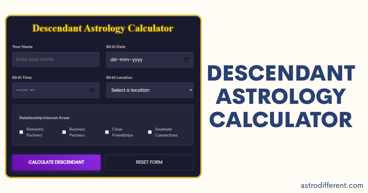 Descendant Astrology Calculator