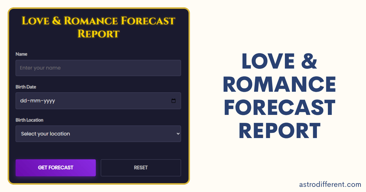 Love & Romance Forecast Report