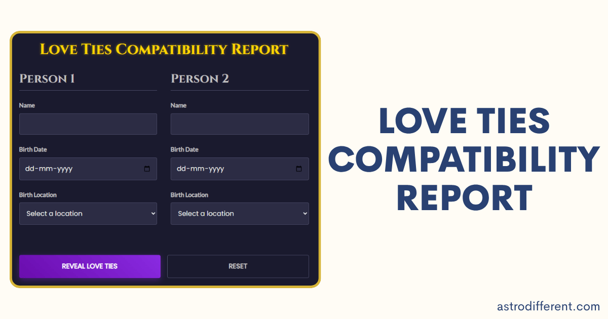 Love Ties Compatibility Report