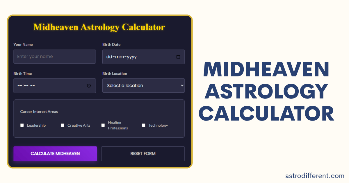 Midheaven Astrology Calculator