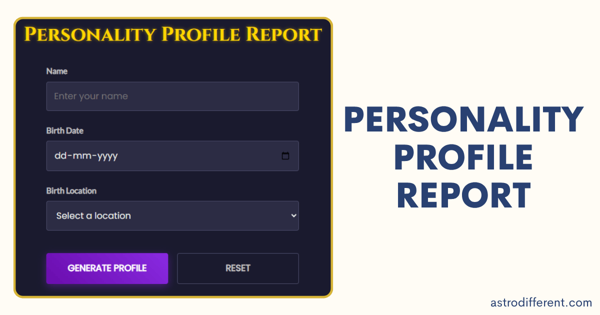 Personality Profile Report