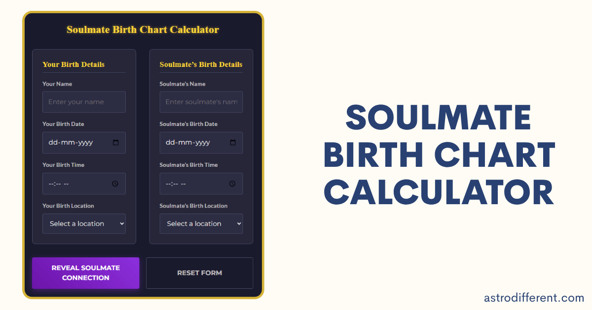 Soulmate Birth Chart Calculator