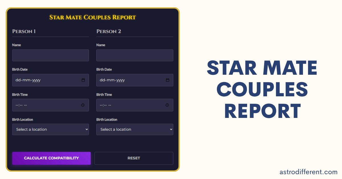 Star Mate Couples Report