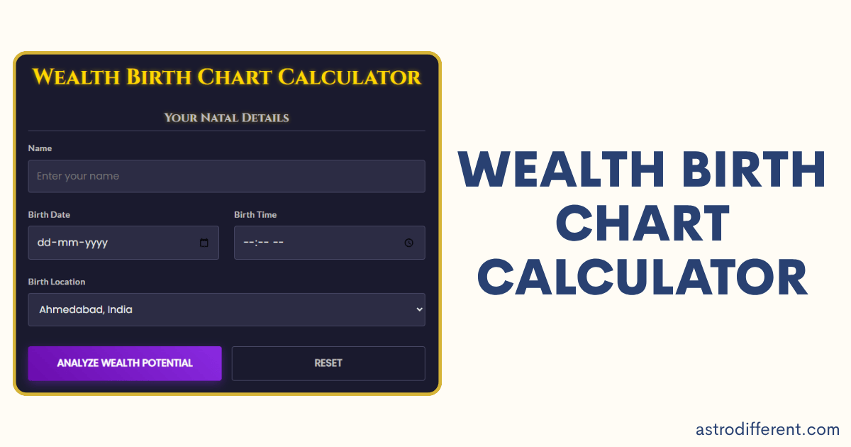 Wealth Birth Chart Calculator