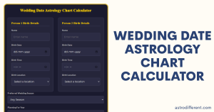 Wedding Date Astrology Chart Calculator