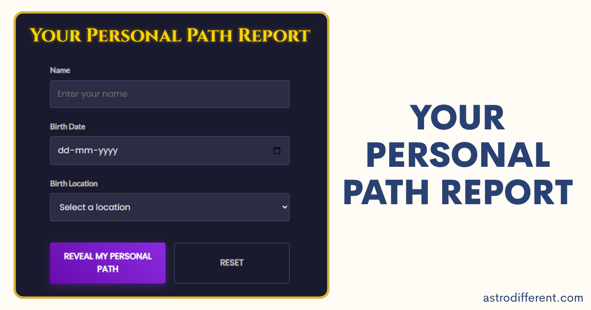 Your Personal Path Report