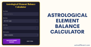 Astrological Element Balance Calculator