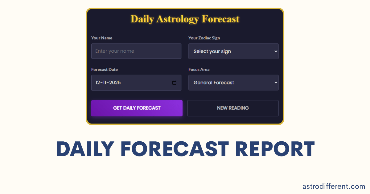 Daily Forecast Report