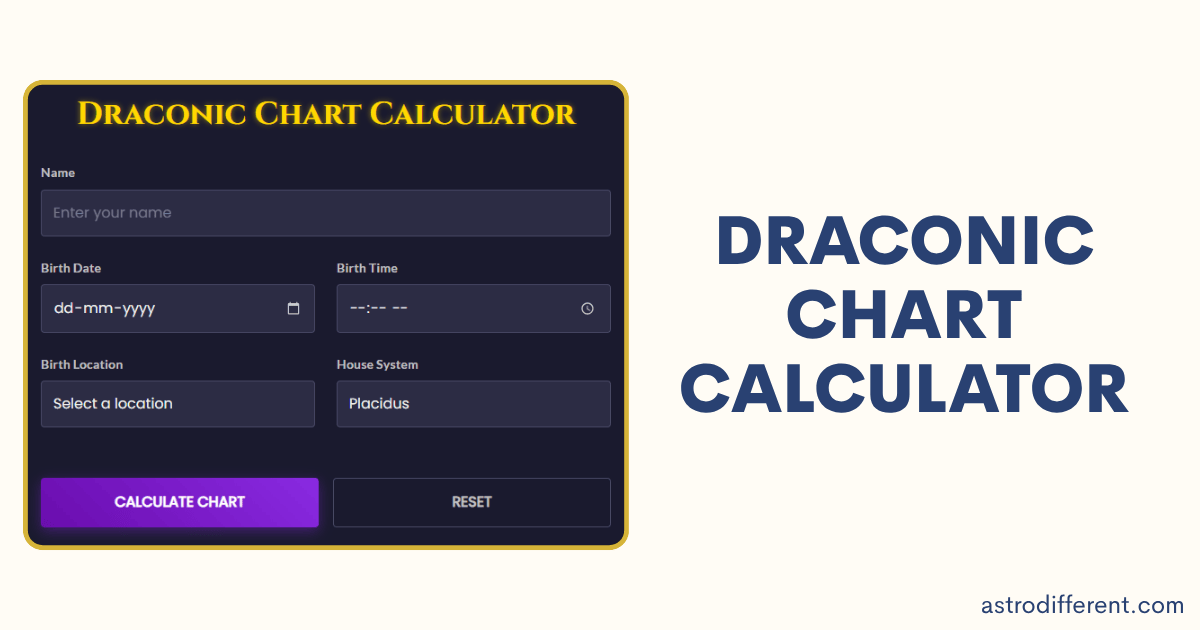 Draconic Chart Calculator
