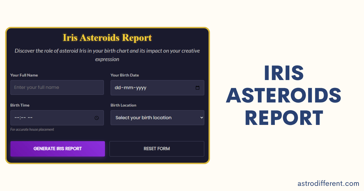 Iris Asteroids Report