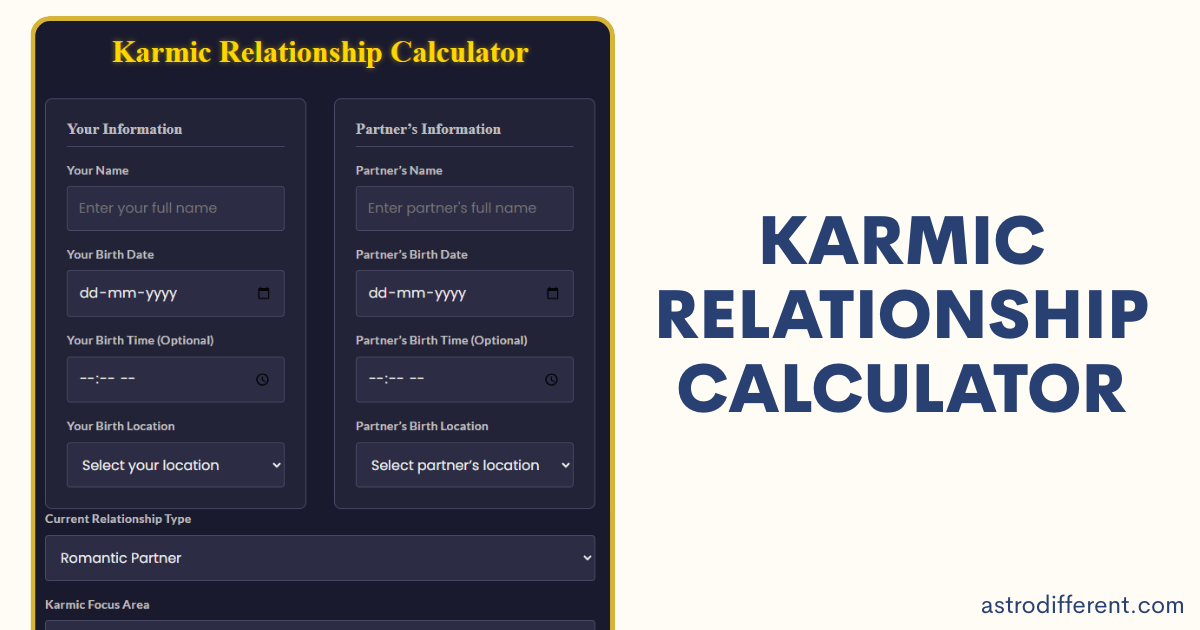 Karmic Relationship Calculator