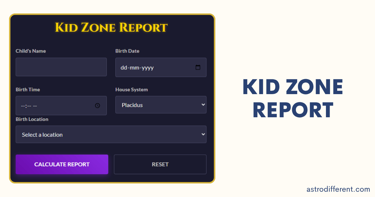 Kid Zone Report