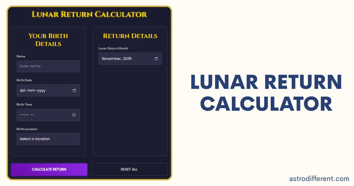 Lunar Return Calculator
