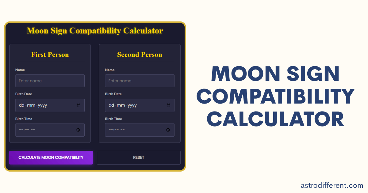 Moon Sign Compatibility Calculator