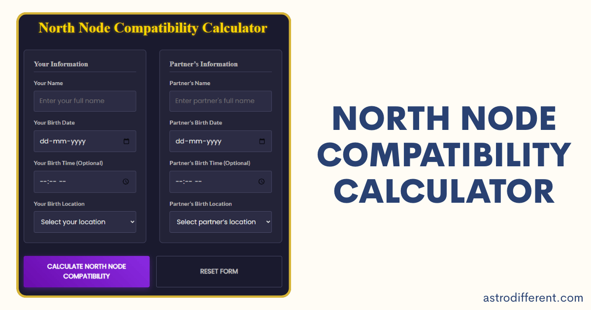 North Node Compatibility Calculator