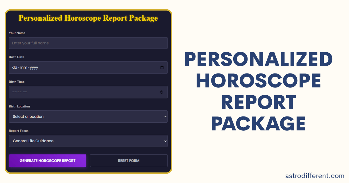 Personalized Horoscope Report Package