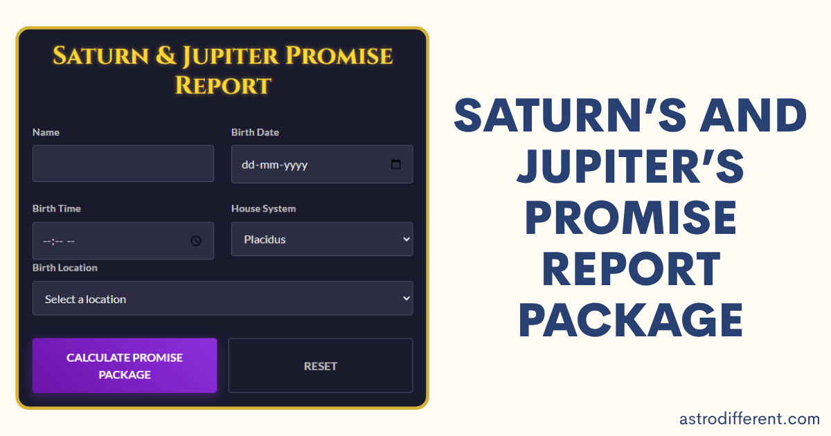 Saturn’s And Jupiter’s Promise Report Package