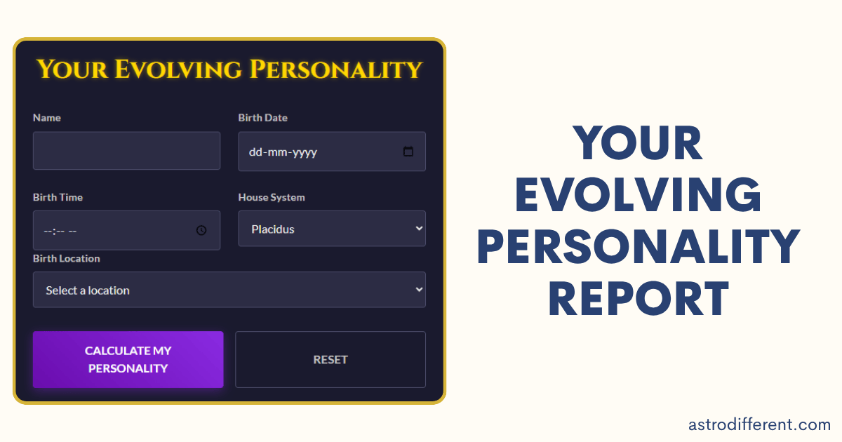 Your Evolving Personality Report