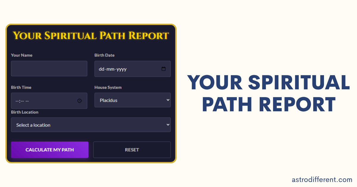 Your Spiritual Path Report