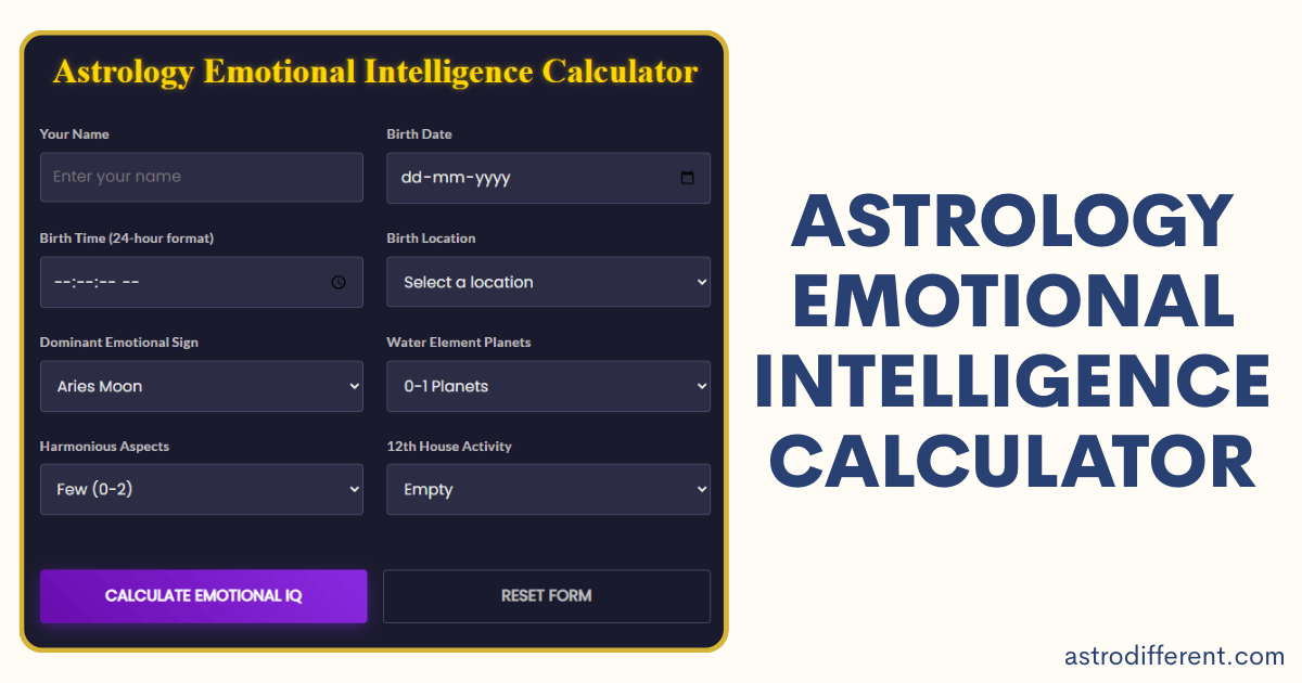 Astrology Emotional Intelligence Calculator
