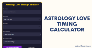 Astrology Love Timing Calculator