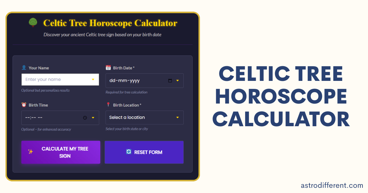 Celtic Tree Horoscope Calculator