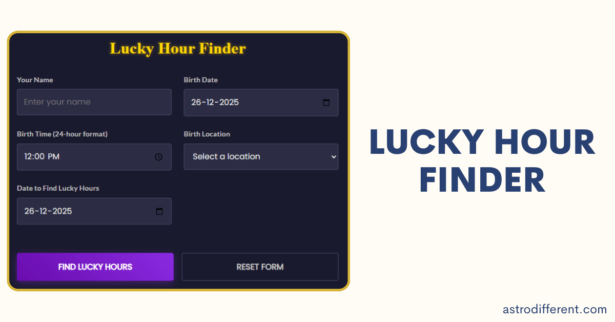Lucky Hour Finder
