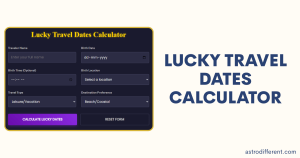 Lucky Travel Dates Calculator