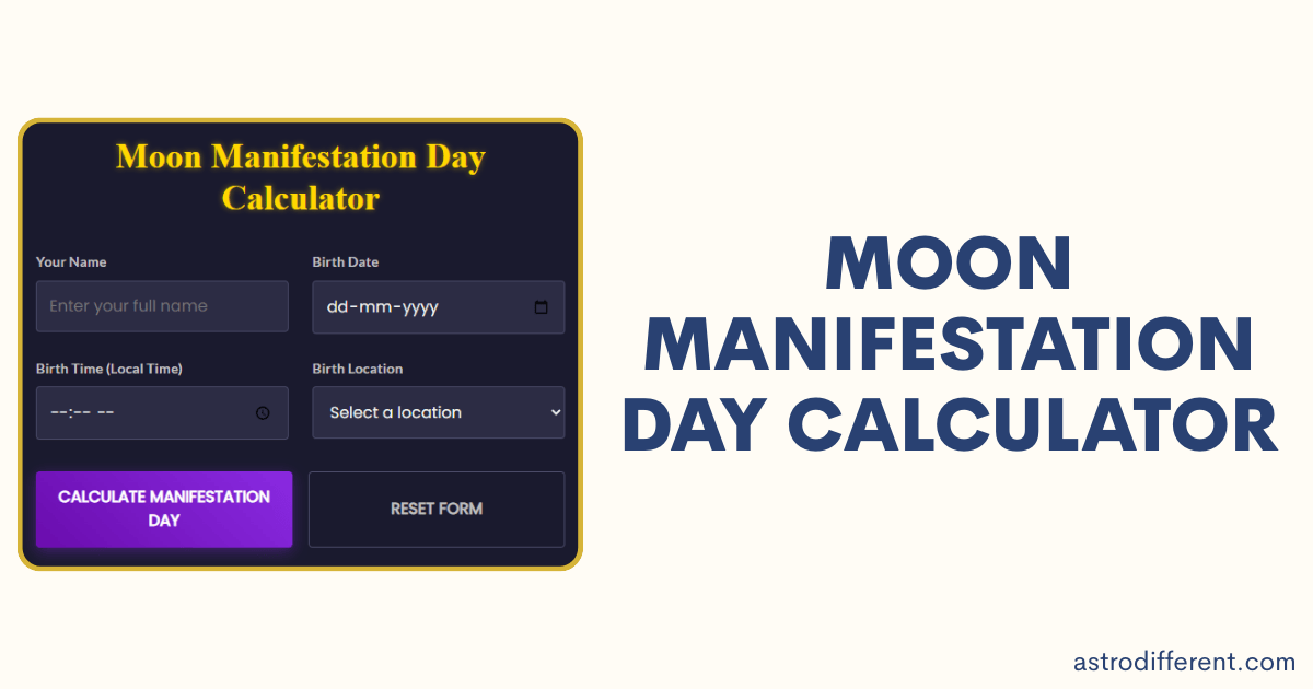 Moon Manifestation Day Calculator