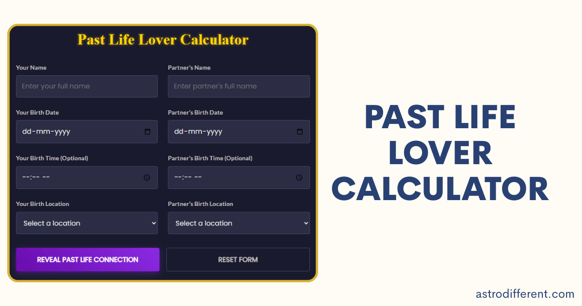 Past Life Lover Calculator