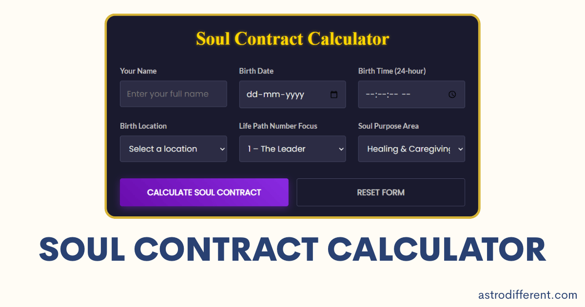 Soul Contract Calculator