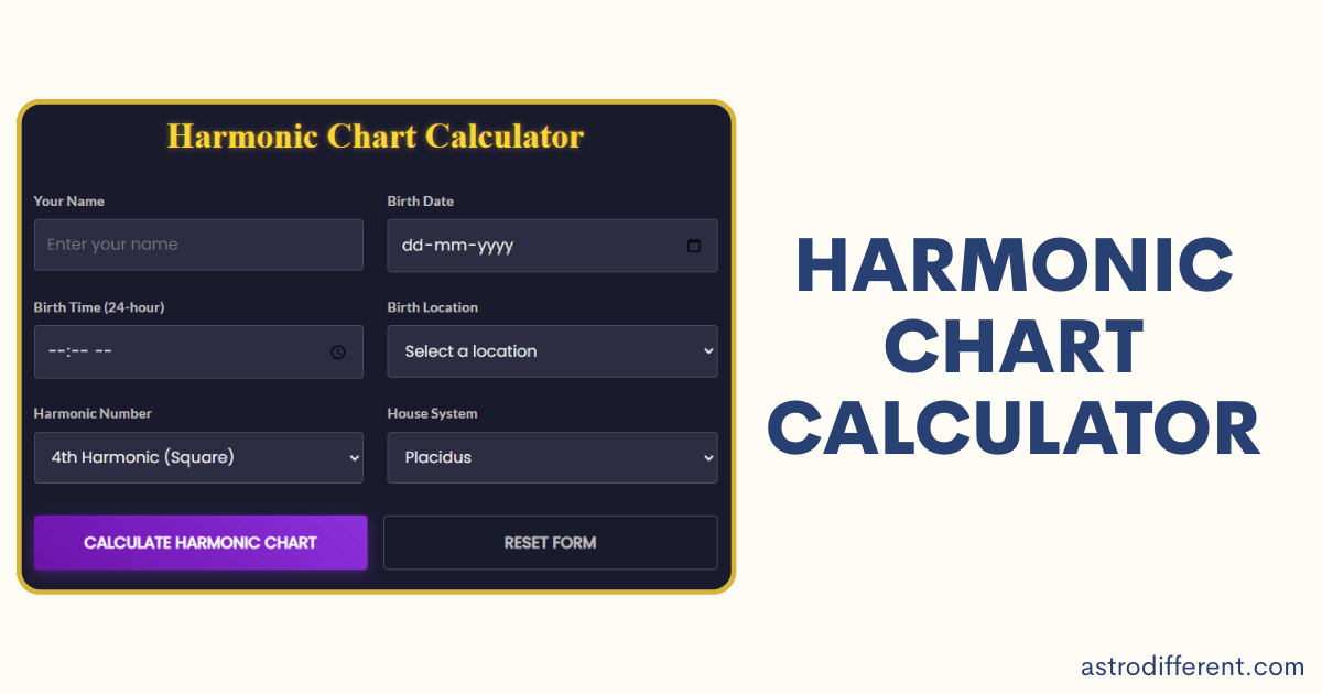 Harmonic Chart Calculator