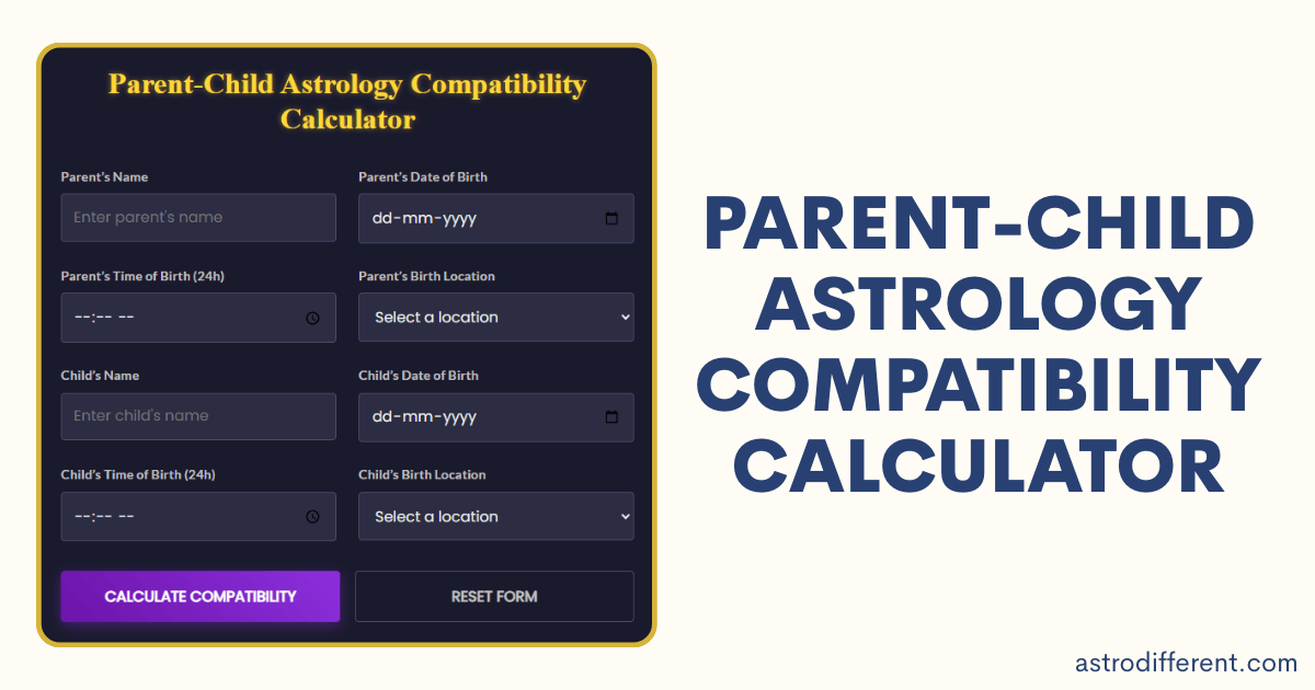 Parent-Child Astrology Compatibility Calculator