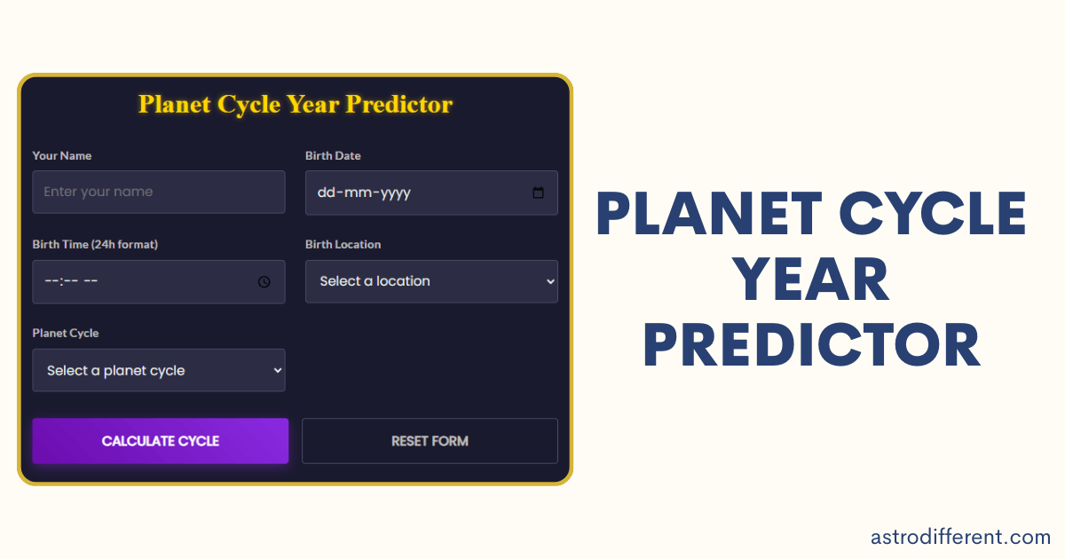 Planet Cycle Year Predictor
