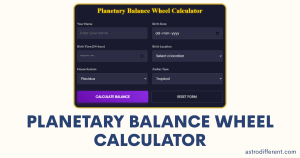 Planetary Balance Wheel Calculator