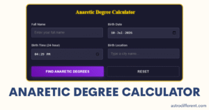 Anaretic Degree Calculator