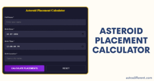 Asteroid Placement Calculator