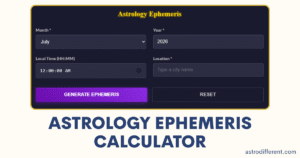 Astrology Ephemeris Calculator